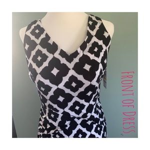 🆕 Black and white maxi dress INC NWT